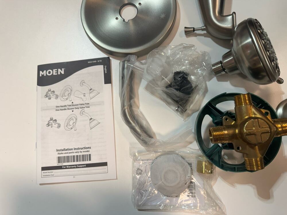 Moen 82115 I dora Posi-Temp Tub & Shower with Valve Incl. Spot Resistant Nickel